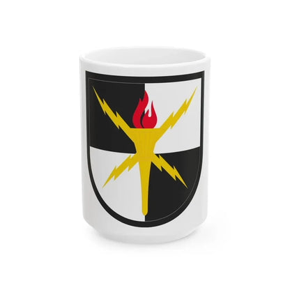United States Cyber School (U.S. Army) White Coffee Mug 15oz - Go Mug Yourself