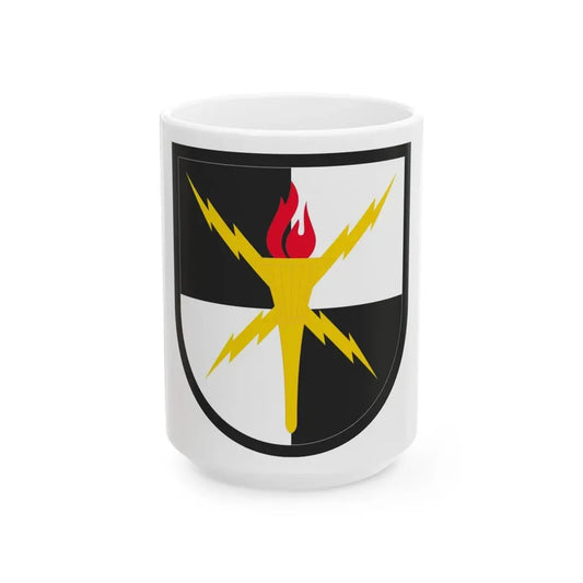 United States Cyber School (U.S. Army) White Coffee Mug 15oz - Go Mug Yourself