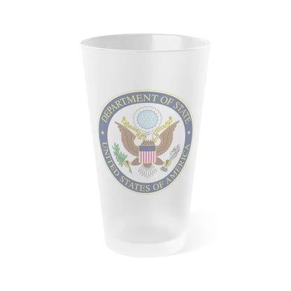 United States Department of State - Frosted Pint Glass 16oz-16oz-Frosted-Go Mug Yourself