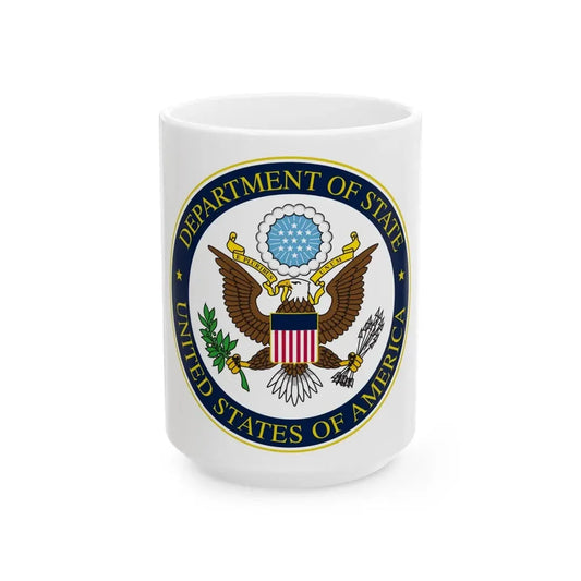 United States Department of State - White Coffee Mug 15oz - Go Mug Yourself