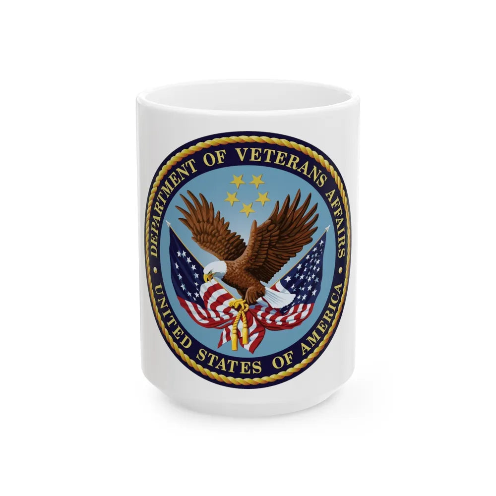 United States Department of Veterans Affairs - White Coffee Mug-15oz-Go Mug Yourself