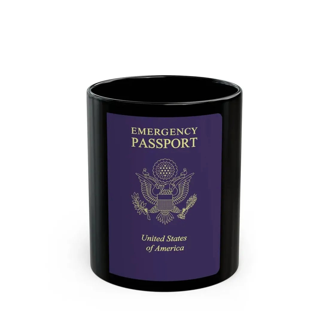 United States Emergency Passport - Black Coffee Mug 11oz - Go Mug Yourself