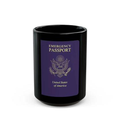 United States Emergency Passport - Black Coffee Mug 15oz - Go Mug Yourself