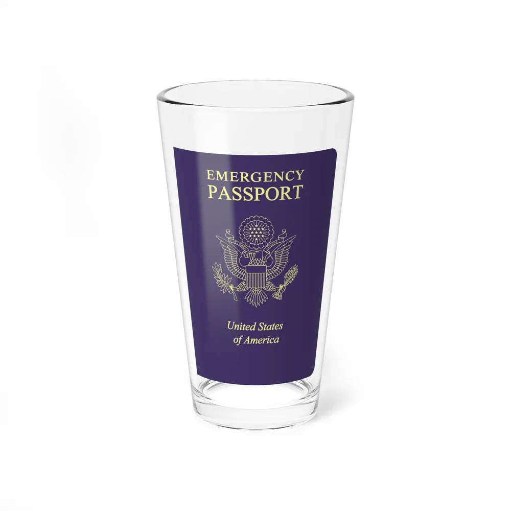 United States Emergency Passport - Pint Glass 16oz-16oz-Go Mug Yourself