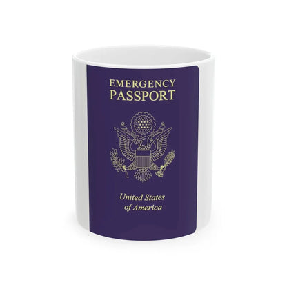 United States Emergency Passport - White Coffee Mug 11oz - Go Mug Yourself