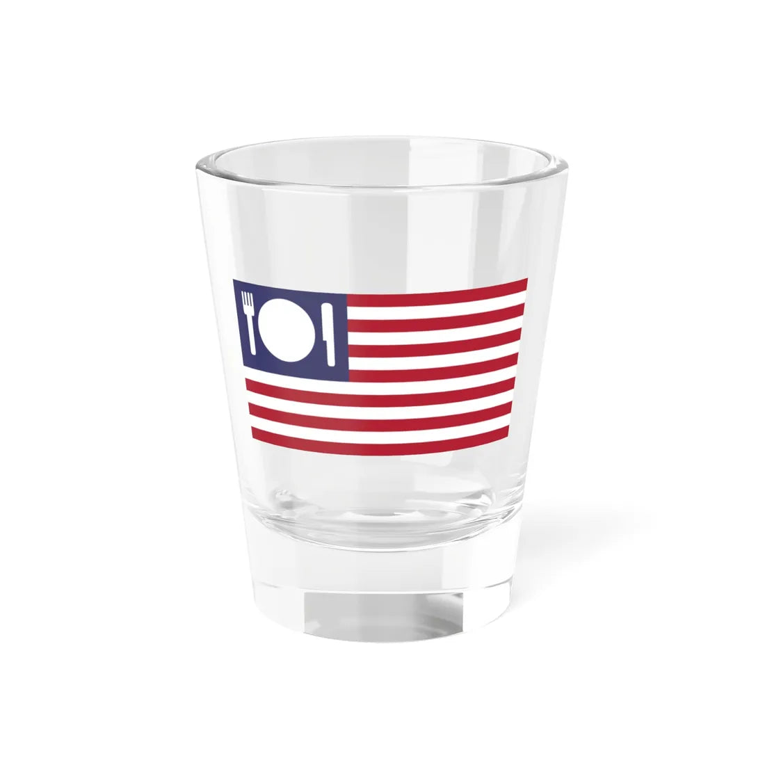 United States Expo 2015 variation on national flag (United States) Shot Glass 1.5oz 1.5oz - Go Mug Yourself