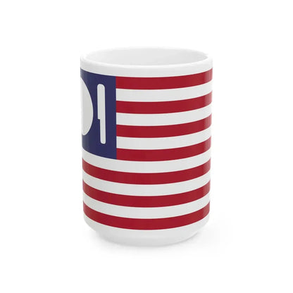 United States Expo 2015 variation on national flag (United States) White Coffee Mug 15oz - Go Mug Yourself