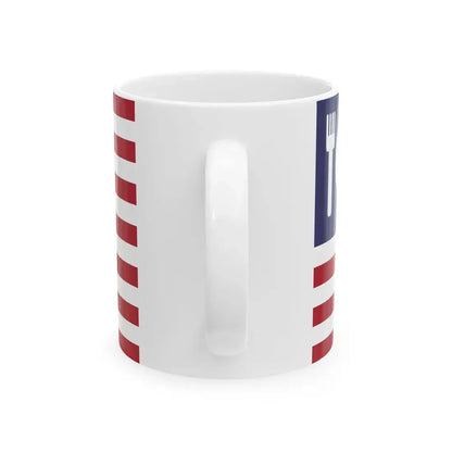 United States Expo 2015 variation on national flag (United States) White Coffee Mug - Go Mug Yourself
