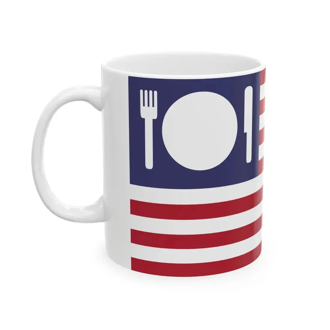 United States Expo 2015 variation on national flag (United States) White Coffee Mug - Go Mug Yourself