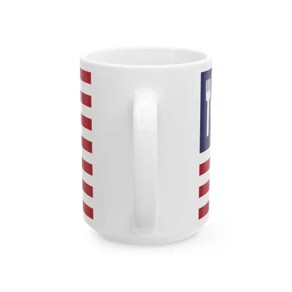 United States Expo 2015 variation on national flag (United States) White Coffee Mug - Go Mug Yourself