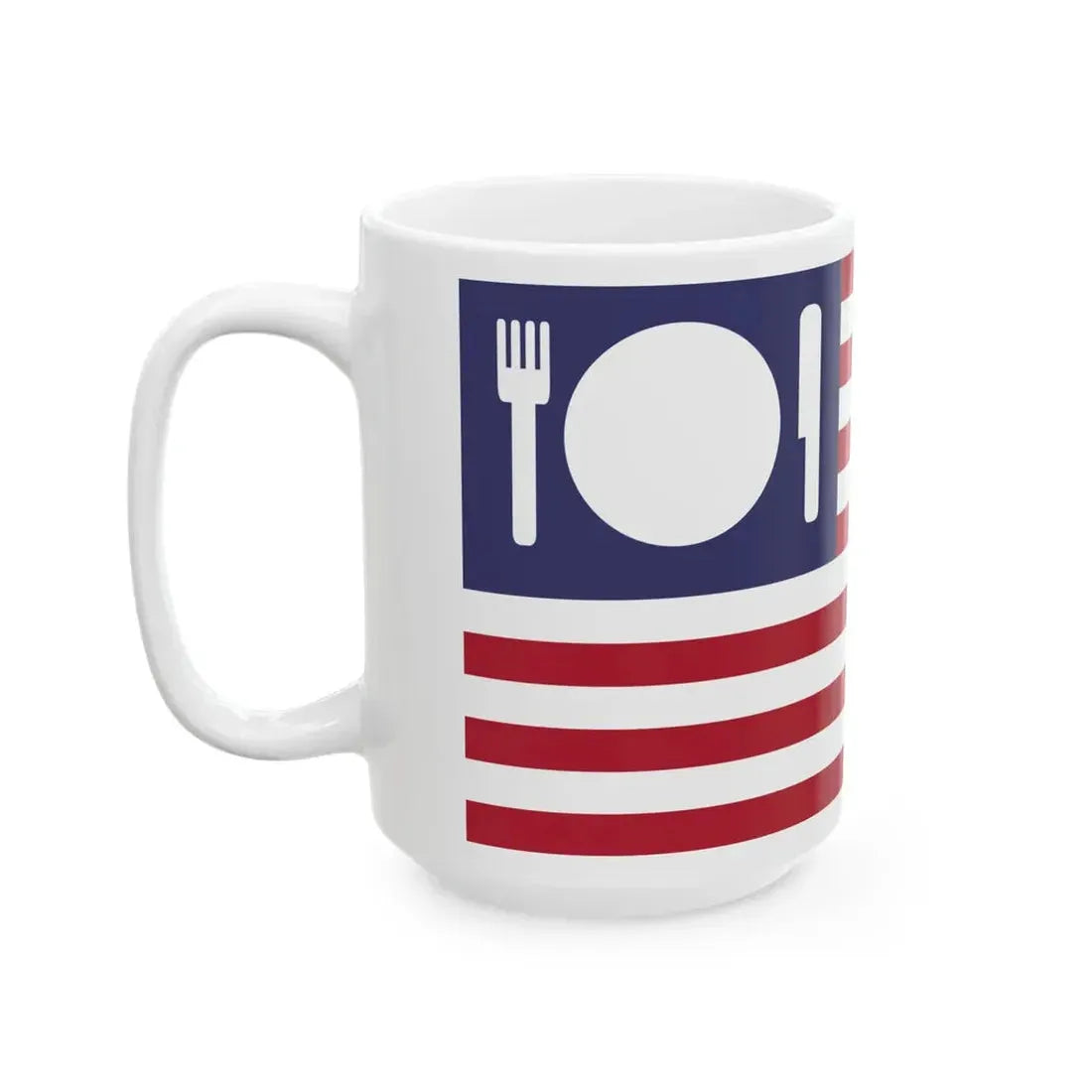 United States Expo 2015 variation on national flag (United States) White Coffee Mug - Go Mug Yourself