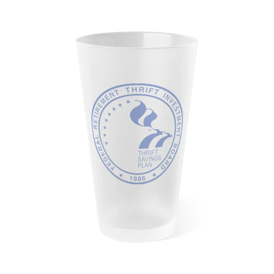 United States Federal Retirement Thrift Investment Board FRTIB - Frosted Pint Glass 16oz-16oz-Frosted-Go Mug Yourself