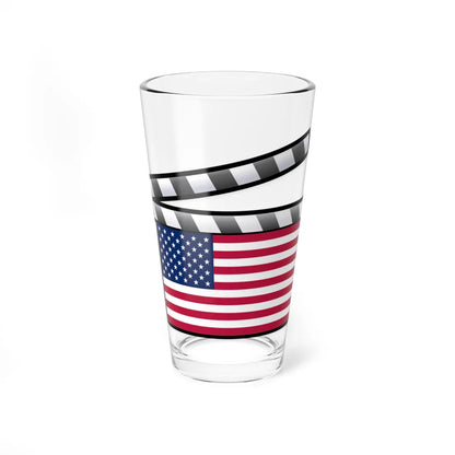 United States film clapperboard (United States) Pint Glass 16oz 16oz - Go Mug Yourself