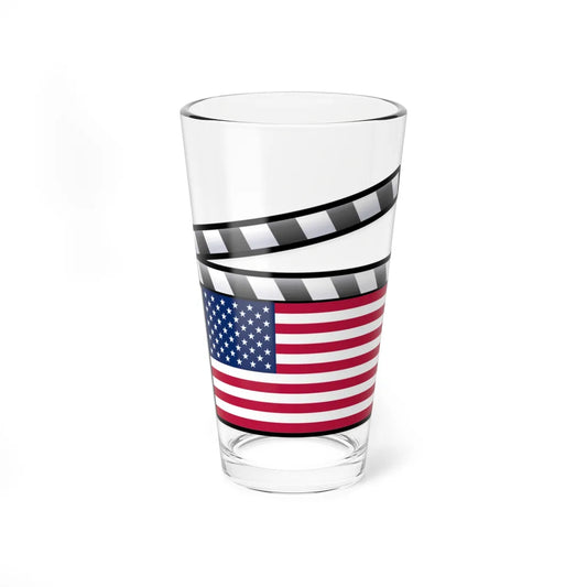 United States film clapperboard (United States) Pint Glass 16oz 16oz - Go Mug Yourself