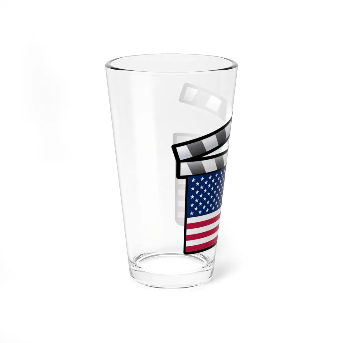 United States film clapperboard (United States) Pint Glass 16oz - Go Mug Yourself