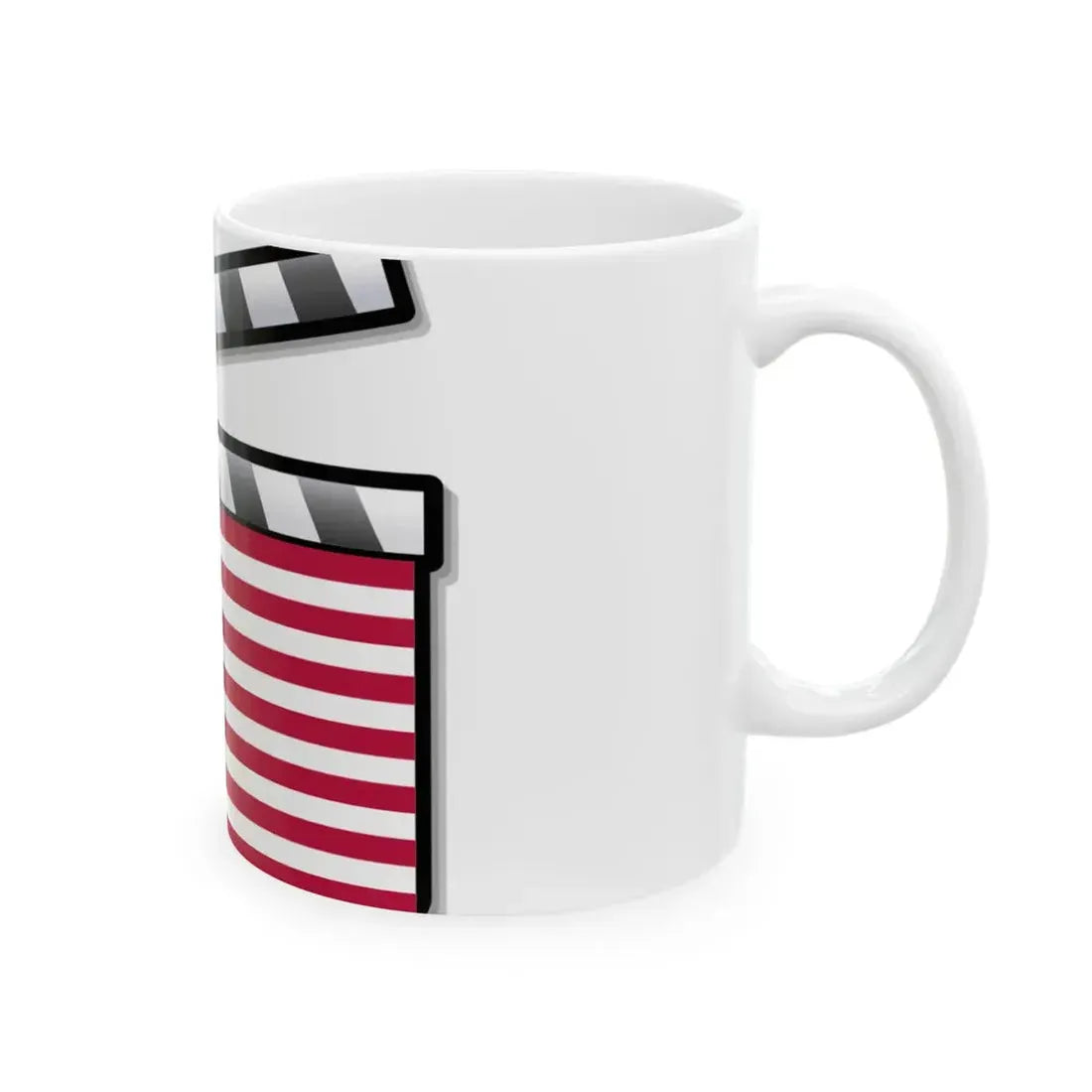 United States film clapperboard (United States) White Coffee Mug - Go Mug Yourself