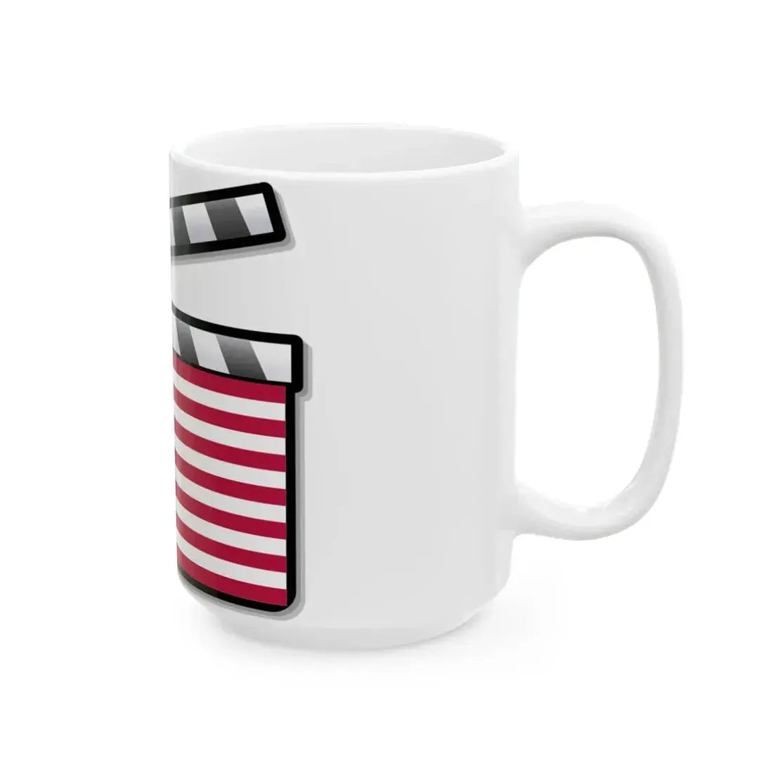 United States film clapperboard (United States) White Coffee Mug - Go Mug Yourself
