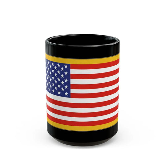 United States Flag (U.S. Army) Black Coffee Mug-15oz-Go Mug Yourself