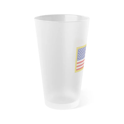 United States Flag (U.S. Army) Frosted Pint Glass 16oz-Go Mug Yourself