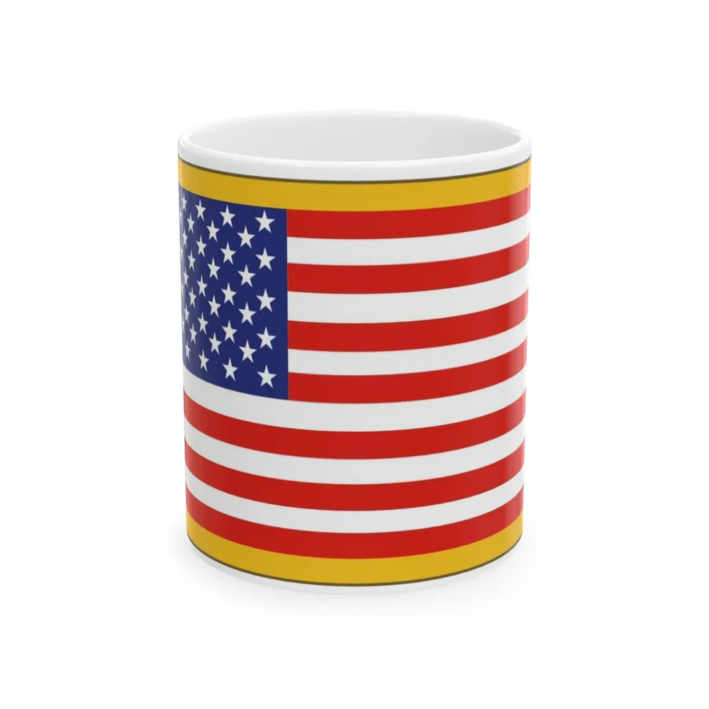 United States Flag (U.S. Army) White Coffee Mug-11oz-Go Mug Yourself