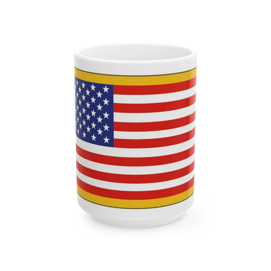 United States Flag (U.S. Army) White Coffee Mug-15oz-Go Mug Yourself