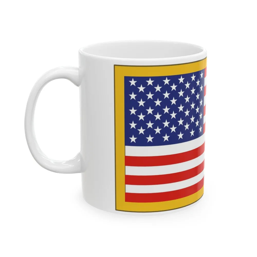 United States Flag (U.S. Army) White Coffee Mug-Go Mug Yourself