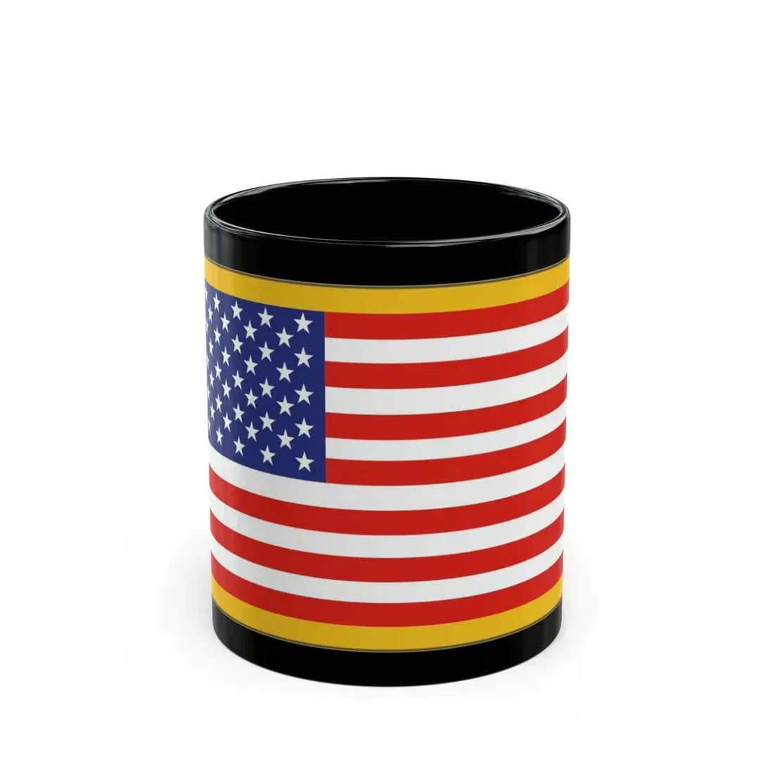 United States Flag (U.S. Army) Black Coffee Mug 11oz - Go Mug Yourself