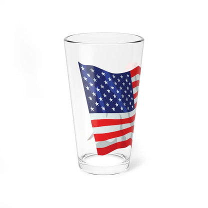 United States flag waving icon (United States) Pint Glass 16oz - Go Mug Yourself
