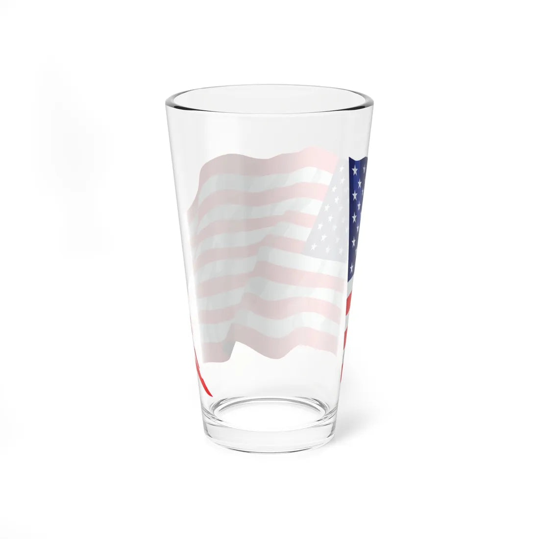 United States flag waving icon (United States) Pint Glass 16oz - Go Mug Yourself