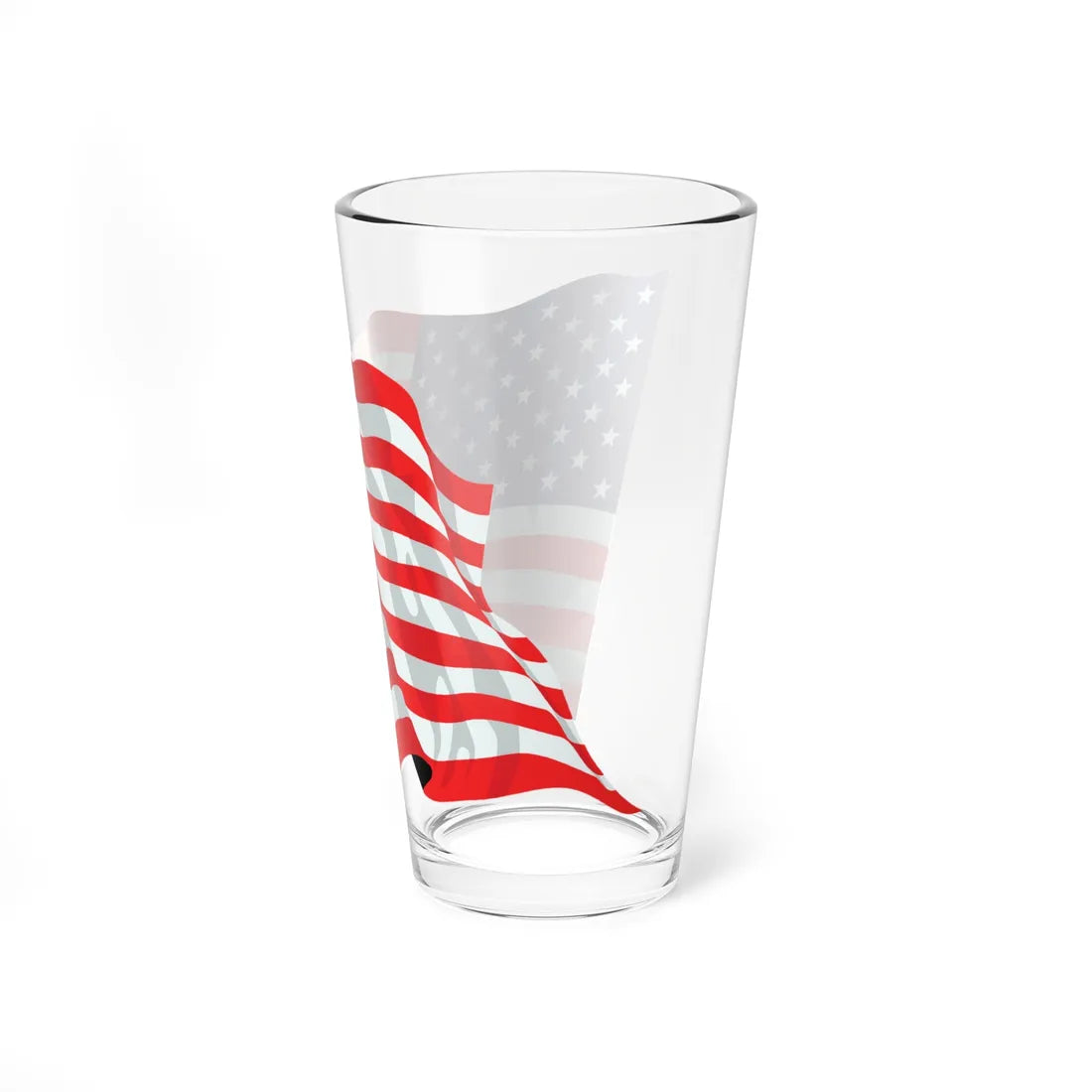United States flag waving icon (United States) Pint Glass 16oz - Go Mug Yourself
