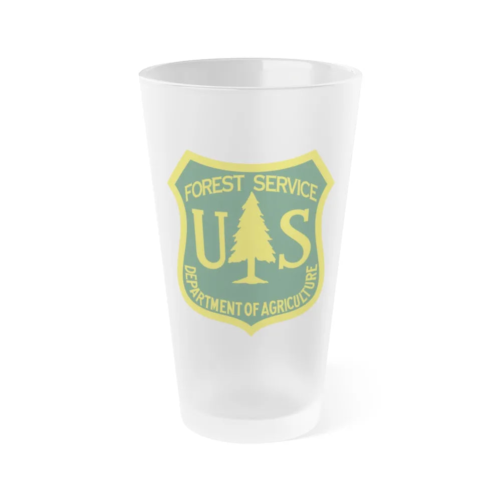 United States Forest Service - Frosted Pint Glass 16oz-16oz-Frosted-Go Mug Yourself