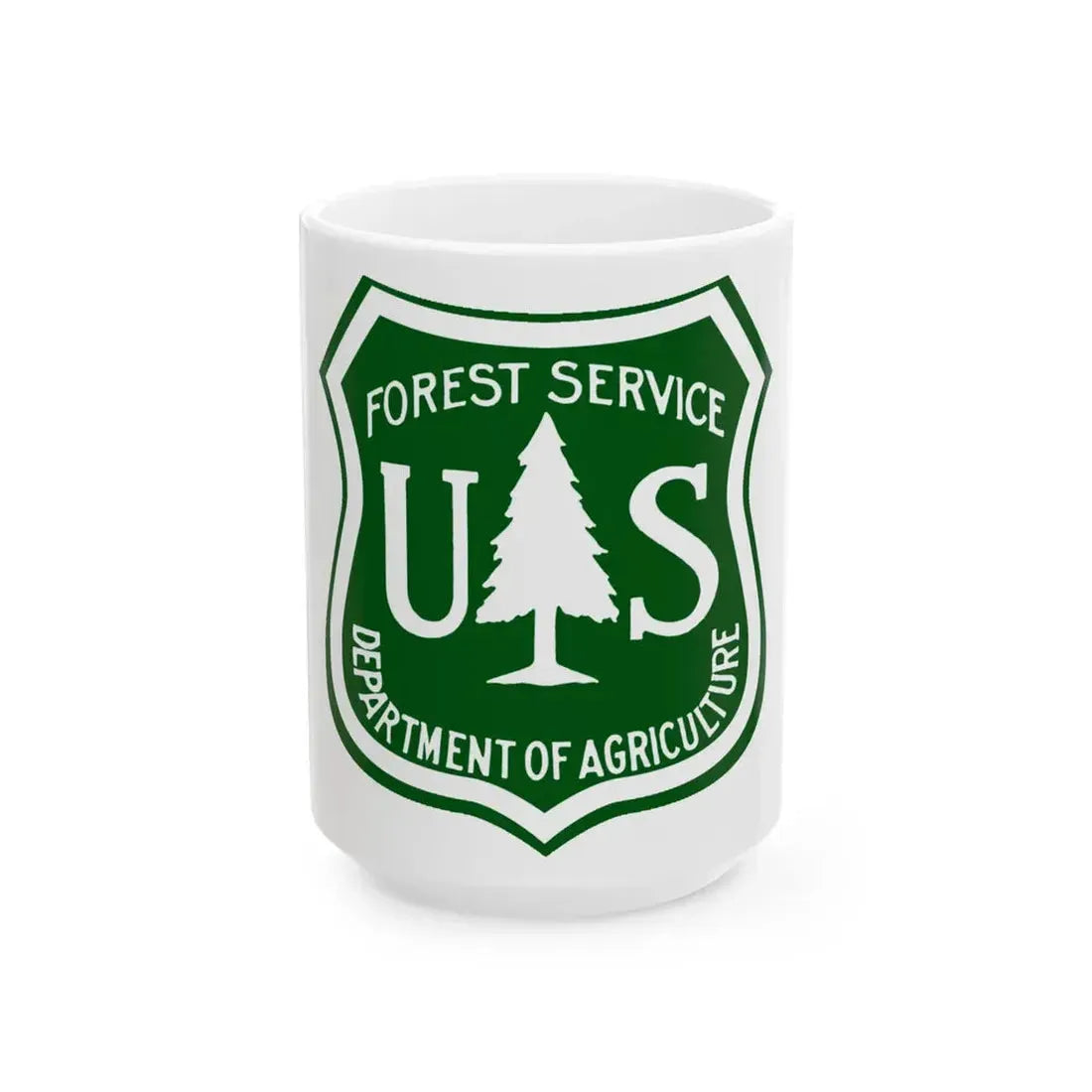 United States Forest Service v3 - White Coffee Mug 15oz - Go Mug Yourself