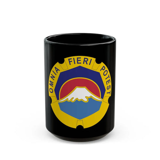 United States Japan distinctive unit insignia (U.S. Army) Black Coffee Mug-15oz-Go Mug Yourself