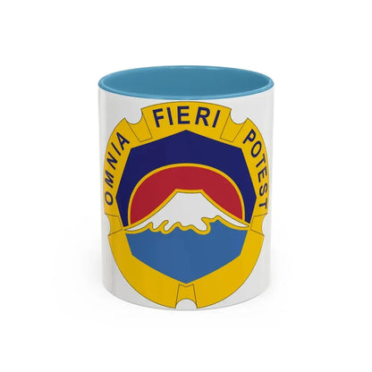 United States Japan distinctive unit insignia (U.S. Army) Accent Coffee Mug 11oz Light Blue - Go Mug Yourself