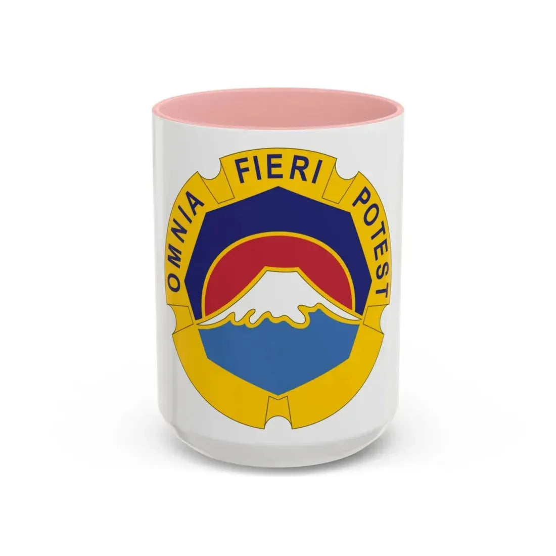 United States Japan distinctive unit insignia (U.S. Army) Accent Coffee Mug 15oz Pink - Go Mug Yourself