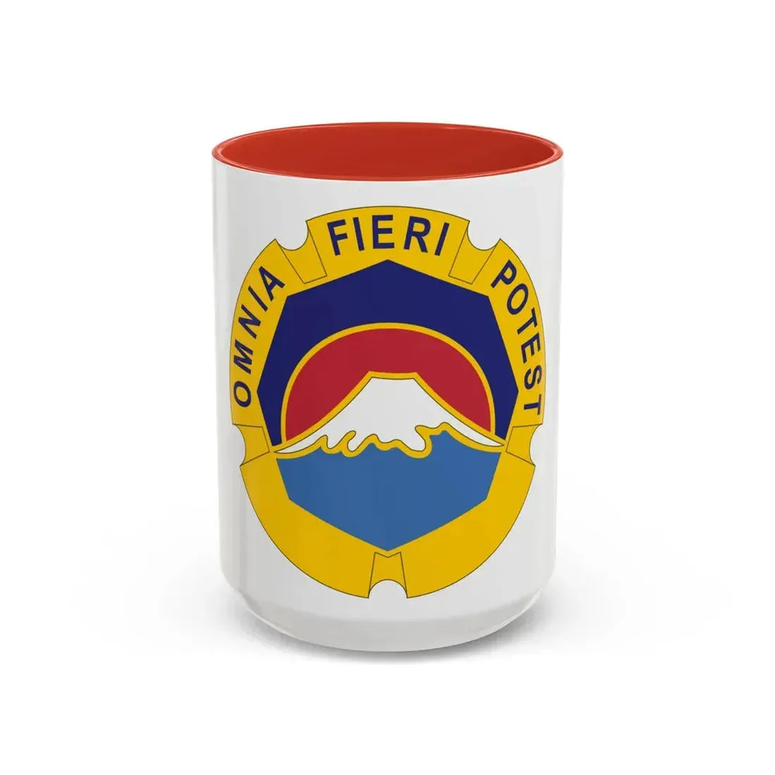 United States Japan distinctive unit insignia (U.S. Army) Accent Coffee Mug 15oz Red - Go Mug Yourself