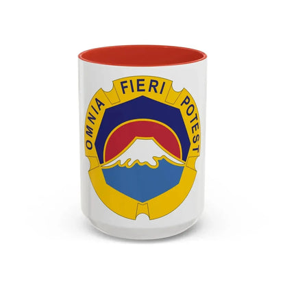 United States Japan distinctive unit insignia (U.S. Army) Accent Coffee Mug 15oz Red - Go Mug Yourself