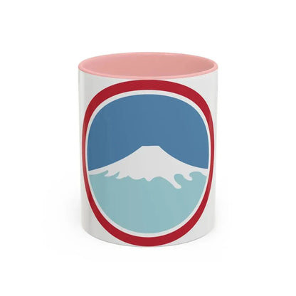 United States Japan Shoulder sleeve insignia (U.S. Army) Accent Coffee Mug 11oz Pink - Go Mug Yourself