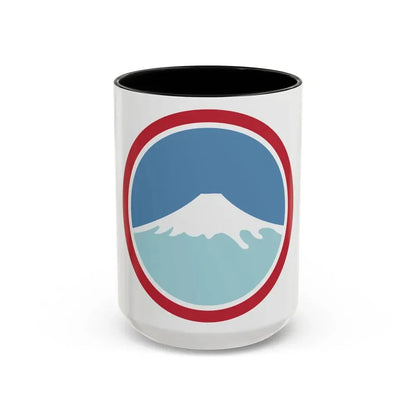 United States Japan Shoulder sleeve insignia (U.S. Army) Accent Coffee Mug 15oz Black - Go Mug Yourself