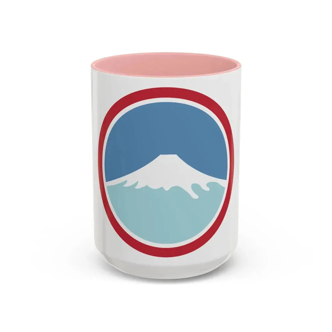 United States Japan Shoulder sleeve insignia (U.S. Army) Accent Coffee Mug 15oz Pink - Go Mug Yourself