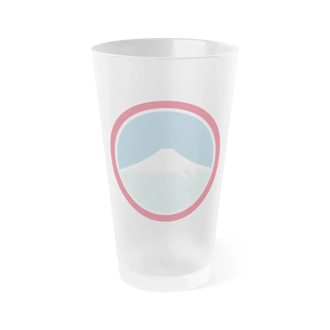United States Japan Shoulder sleeve insignia (U.S. Army) Frosted Pint Glass 16oz Default Title - Go Mug Yourself