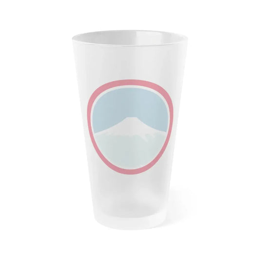 United States Japan Shoulder sleeve insignia (U.S. Army) Frosted Pint Glass 16oz Default Title - Go Mug Yourself
