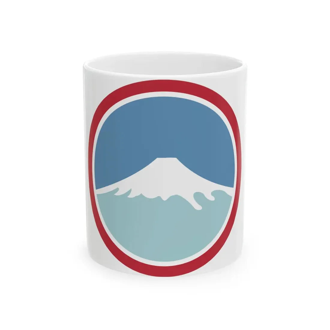 United States Japan Shoulder sleeve insignia (U.S. Army) White Coffee Mug 11oz - Go Mug Yourself