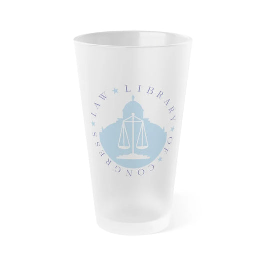 United States Law Library Of Congress - Frosted Pint Glass 16oz-16oz-Frosted-Go Mug Yourself