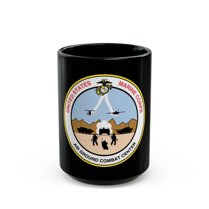 United States Marine Corps Air Ground Combat Center (USMC) Black Coffee Mug-15oz-Go Mug Yourself