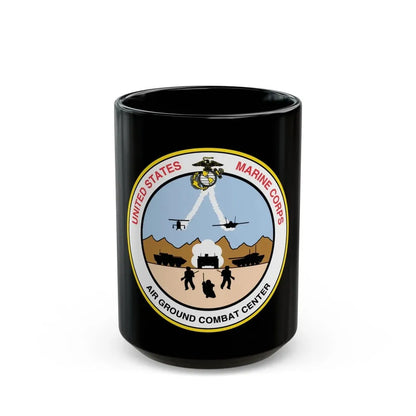 United States Marine Corps Air Ground Combat Center (USMC) Black Coffee Mug 15oz - Go Mug Yourself