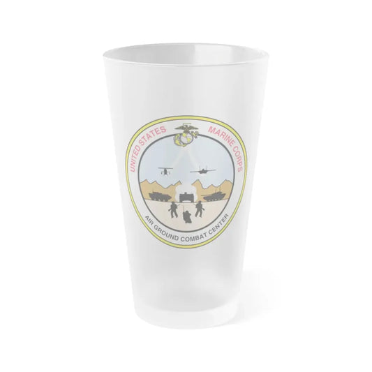 United States Marine Corps Air Ground Combat Center (USMC) Frosted Pint Glass 16oz Default Title - Go Mug Yourself