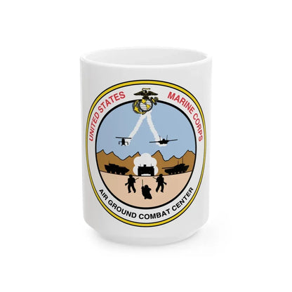 United States Marine Corps Air Ground Combat Center (USMC) White Coffee Mug 15oz - Go Mug Yourself