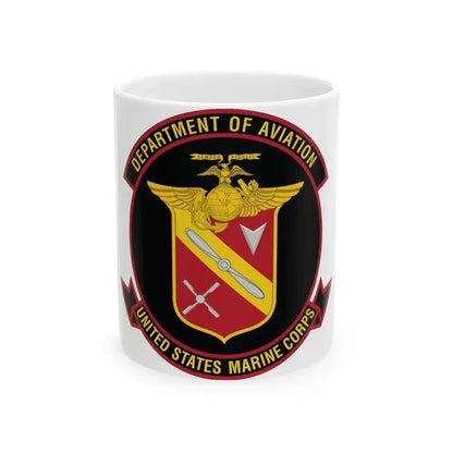United States Marine Corps Aviation (USMC) White Coffee Mug 11oz - Go Mug Yourself