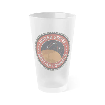 United States Martian Command - Frosted Pint Glass 16oz 16oz Frosted - Go Mug Yourself